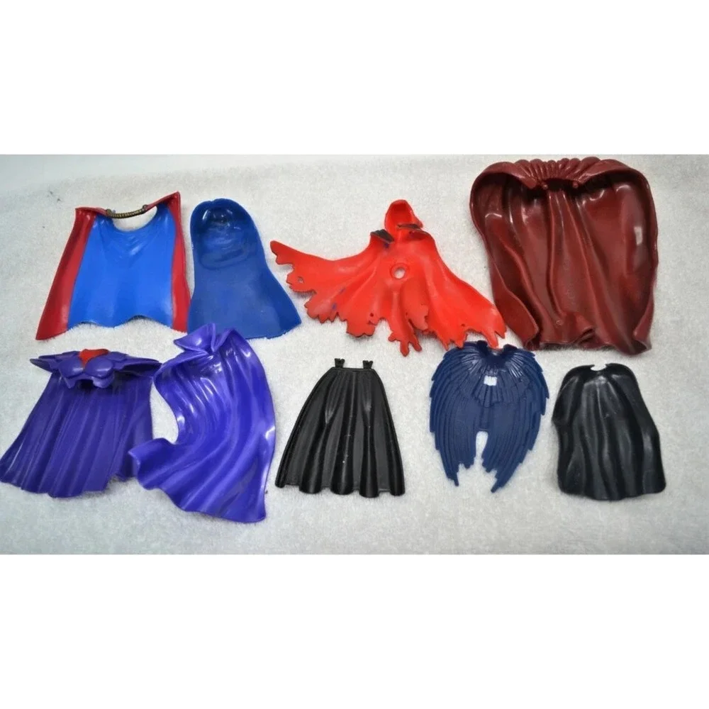 Vintage 1990's Marvel Lot of 9 Action Figure Capes (Capes Only)(D3)